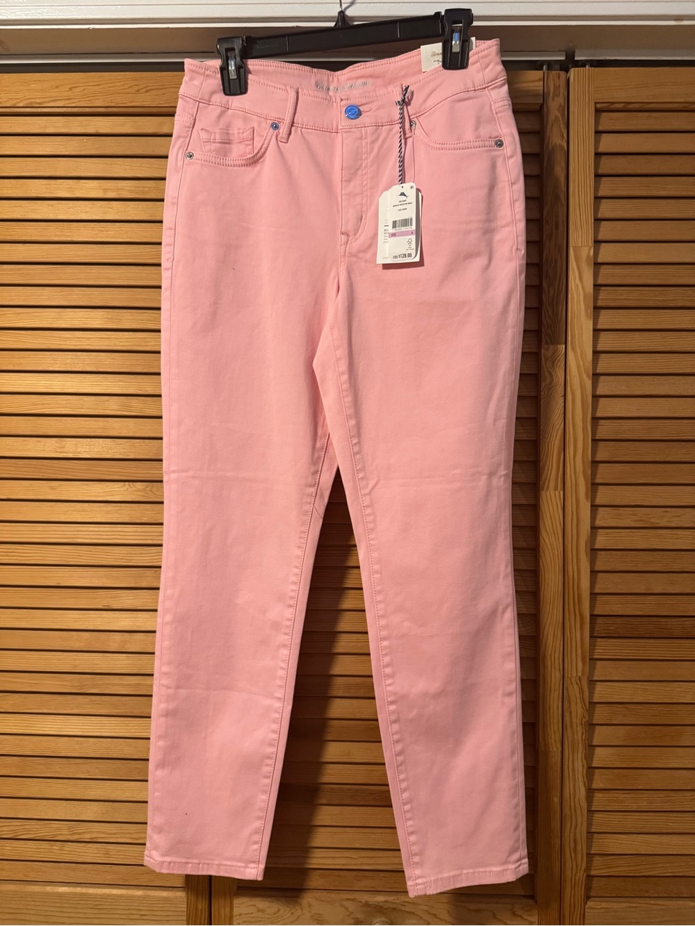 Tommy Bahama Boracay Beach High Rise Ankle Pants Pink Size 6 NWT